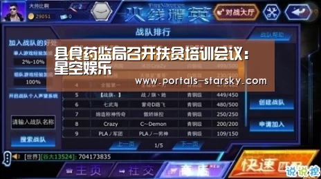 县食药监局召开扶贫培训会议:星空娱乐(图2) 星空娱乐